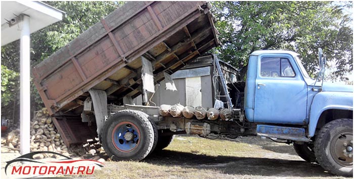 подъем кузова газ 53
